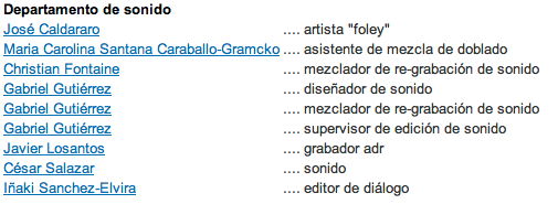 Departamento de sonido de -Operación E-.