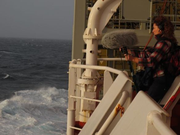 En pleno registro de ambiente.