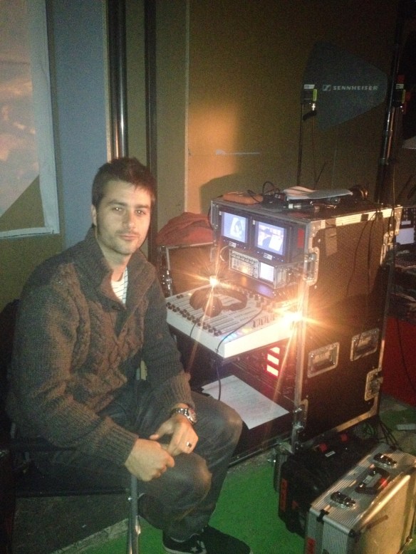 El Sonidista Eduardo Esquide .