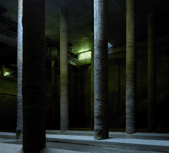 Depósito de aguas del Parque Miró de Barcelona.